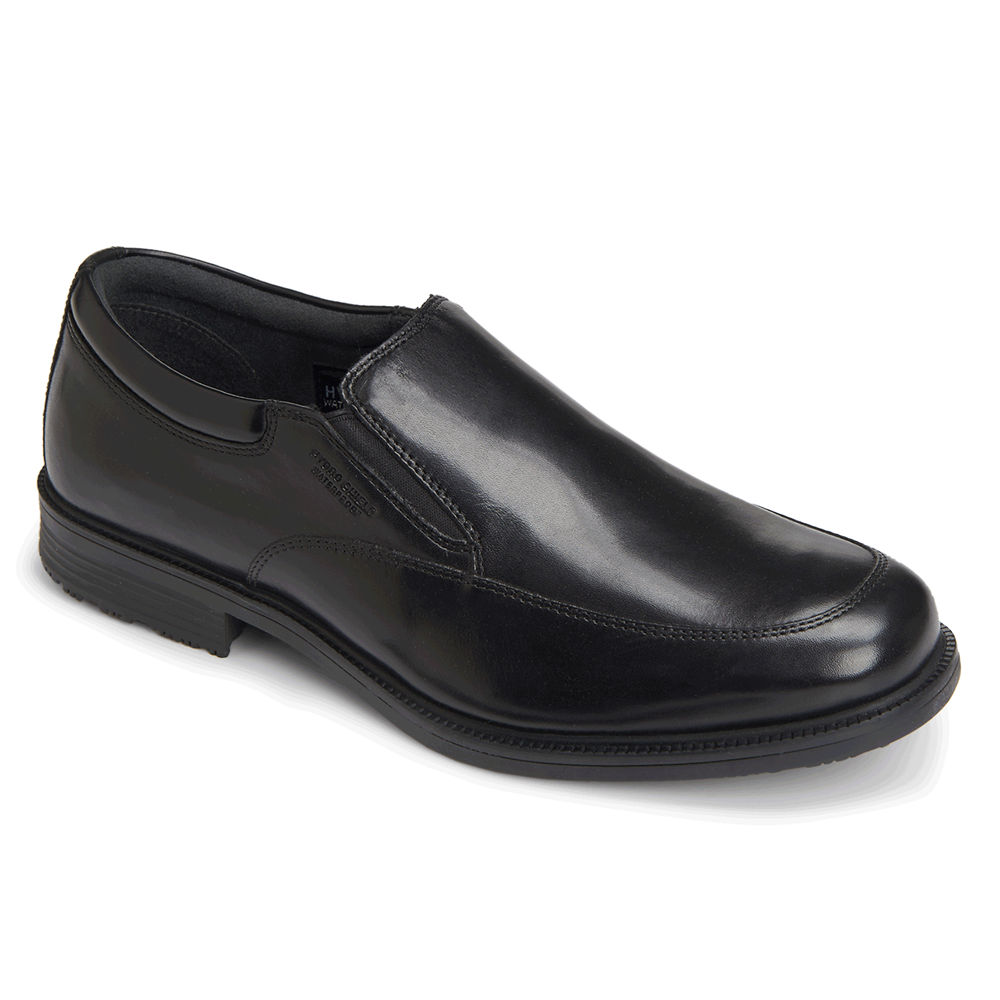 Slip-Ons Rockport Hombre Mexico - Lead The Pack Waterproof Negros - QMZAI0765